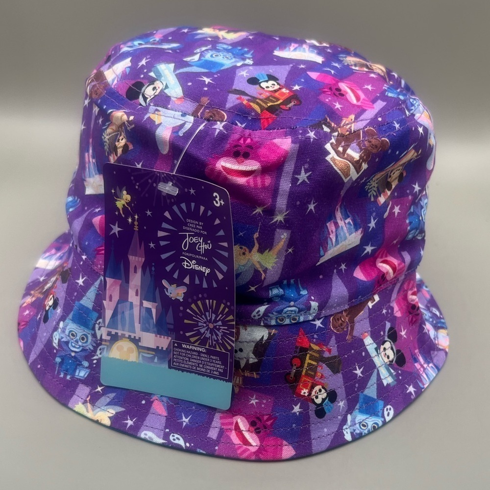 Disney Parks Joey Chou Adult Reversible 2 in 1 Bucket Hat Mickey, Dumbo & Others - Picture 5 of 13